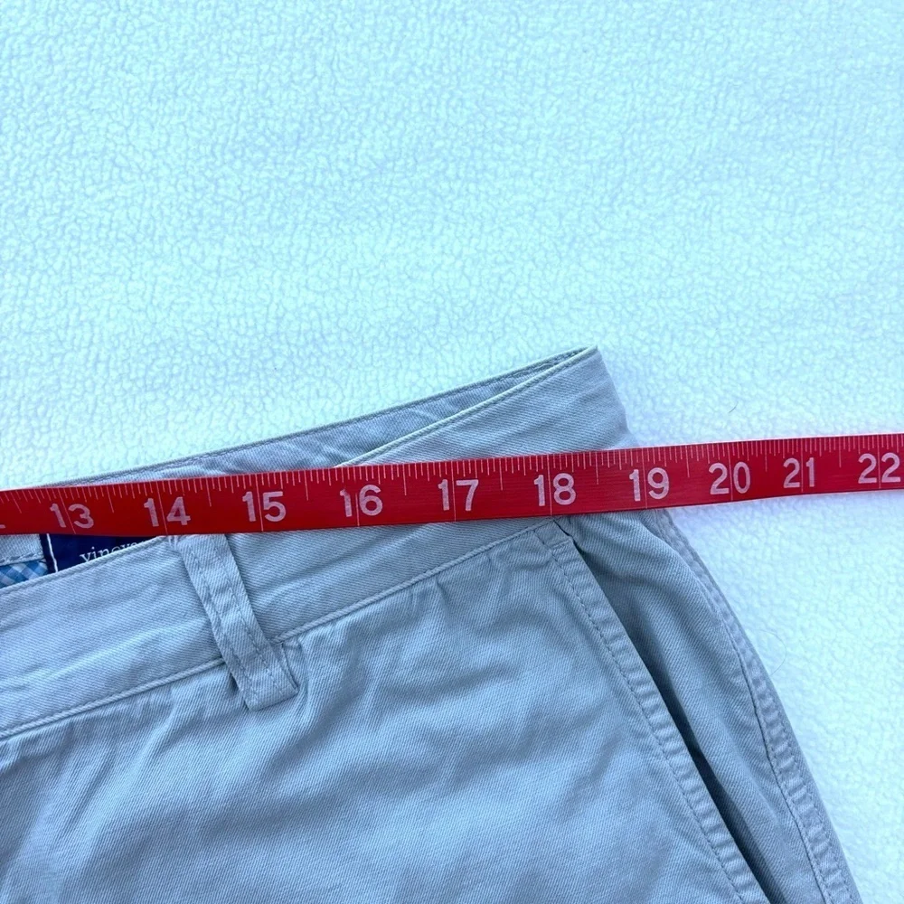Vineyard Vines Gray Flat Front Classic Gray Men's Cotton Chino Shorts Size 38